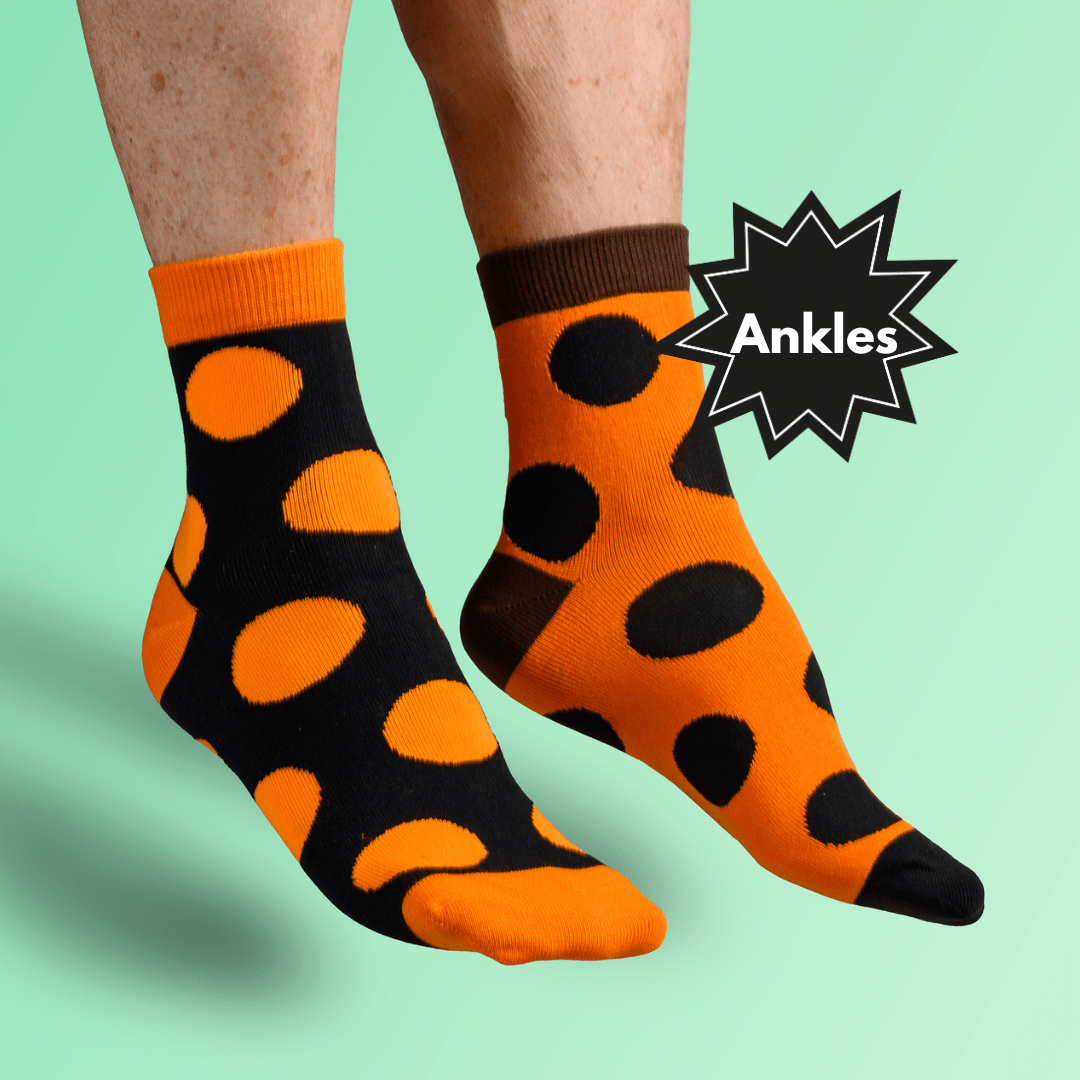 Orange Jaffa Ankle Socks