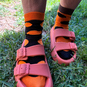 Orange Jaffa Ankle Socks