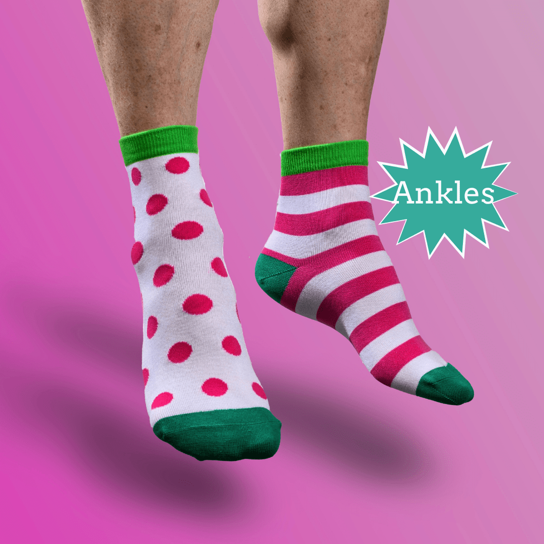 Lambchopssocks Watermelon Ankles - New!