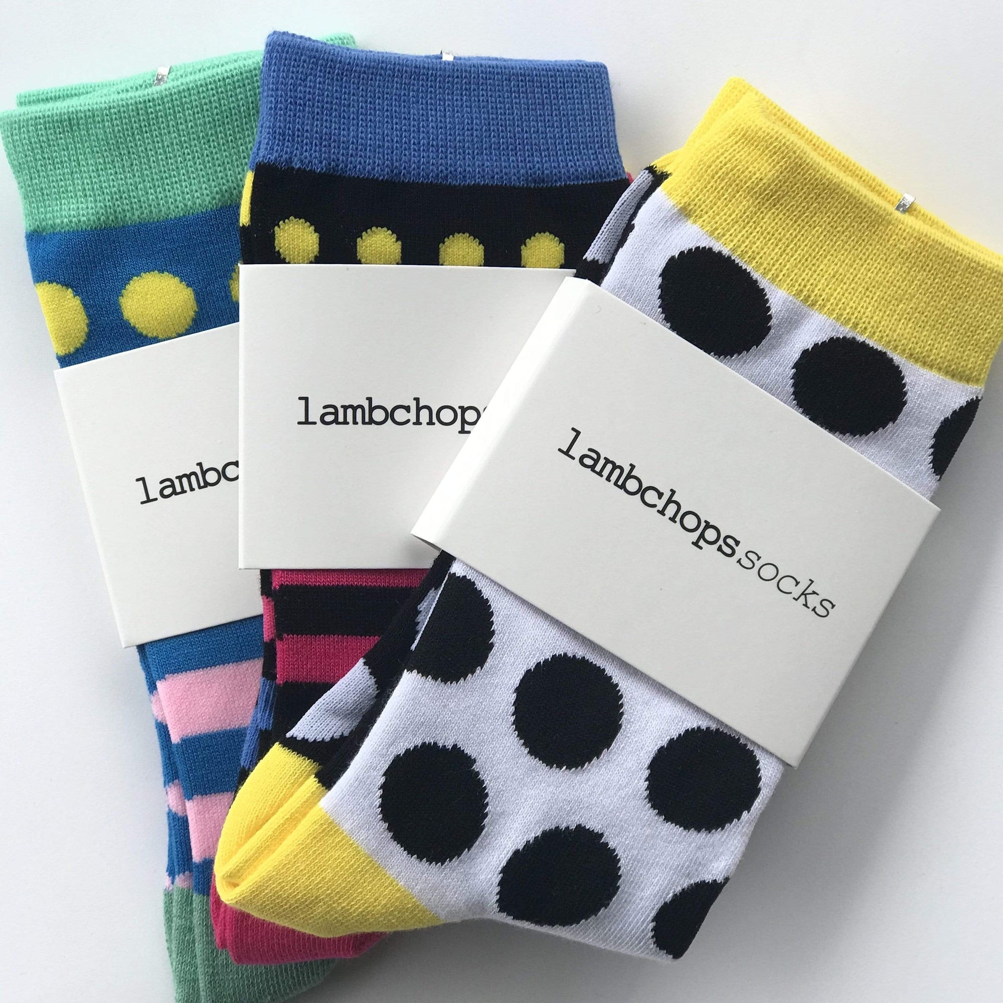 3 pair bundle lambchopssocks