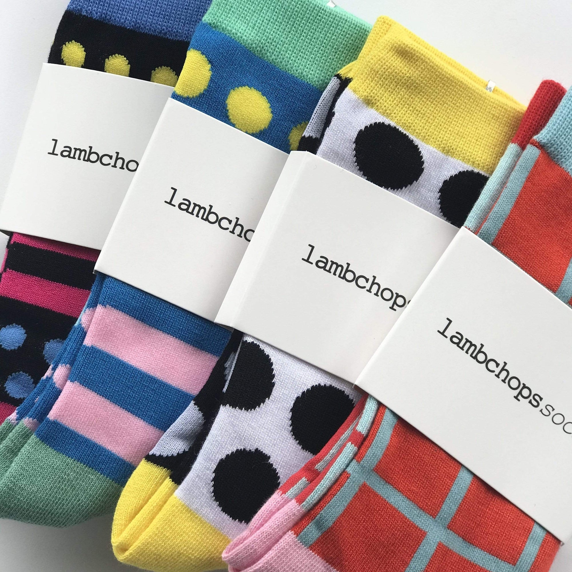 4 pair bundle lambchopssocks